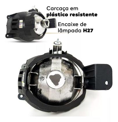 Imagem de Kit Farol de Milha Sem Grade Cobalt Onix Spin Sonic Novo Prisma 2012 a 2019 e S10 2016 a 2019