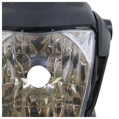 Imagem de Kit Farol Dianteiro CG 160 Fan 2022 2023 2024 Cinza Chumbo Fosco Lente Lisa Acrílico Acabamento Liso