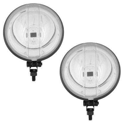 Imagem de Kit Farol Milha Neblina Auxiliar Metal Preto Lente Lisa Vidro Capa Cibie Branca Gol GTS GTI Voyage P