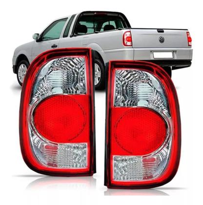 Imagem de Kit farol saveiro g4 mascara negra + par lanterna tras bicolor