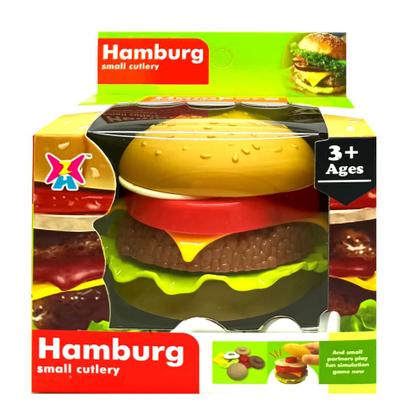 Imagem de Kit Fast Food com 2 Lanches de Hambúrguer Baguete com Batatinha e Refrigerante
