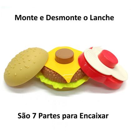 Imagem de Kit Fast Food com 2 Lanches de Hambúrguer Baguete com Batatinha e Refrigerante