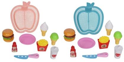 Imagem de Kit Fast Food Comidinha Infantil Com Cesta Maça 9 Pçs