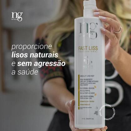 Imagem de Kit Fast Liss Progressiva E Pós Ng De France 4 Itens 1l