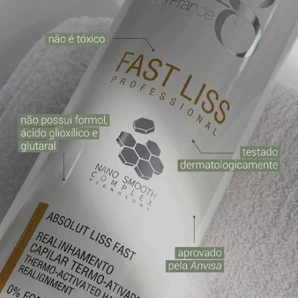 Imagem de Kit Fast Liss Progressiva E Pós Ng De France 4 Itens 1l