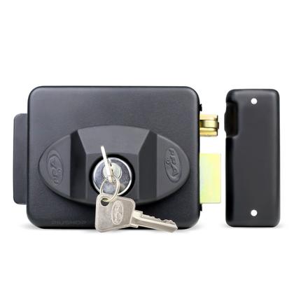 Imagem de Kit Fechadura Elétrica Para Portão com Controle Receptor e Fonte 12V