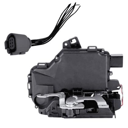 Imagem de Kit Fechadura Elétrica Porta Traseira Direita Golf Bora Passat Alemão Com Chicote Plug 1999 2000 2001 2002 2003 2004