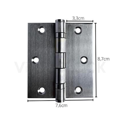 Imagem de Kit Fechadura Externa Duna Imab + 3 Dobradiças C/Reto de Inox