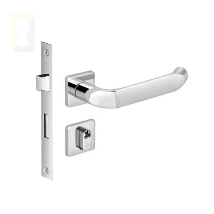 Imagem de Kit Fechadura Externa Tera Imab + 3 Dobradiças C/Red de Inox