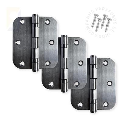 Imagem de Kit Fechadura Externa Tera Imab + 3 Dobradiças C/Red de Inox