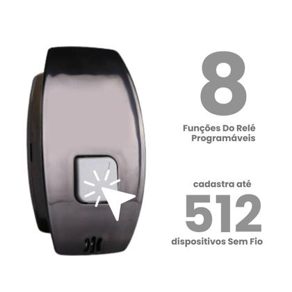Imagem de Kit Fechadura Magnetica Eletroimã M150 e Controle Cor Cinza