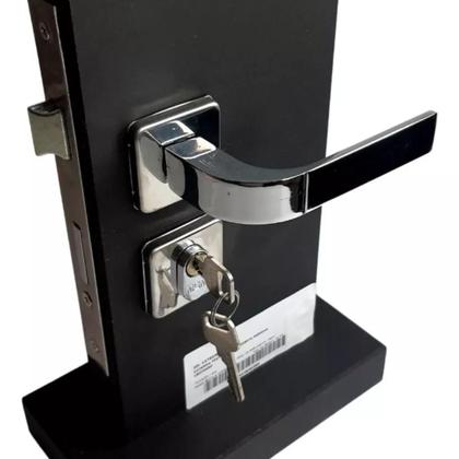 Imagem de Kit Fechaduras 2 Banheiro + 3 Quarto Interna + 1 Externa - MGM