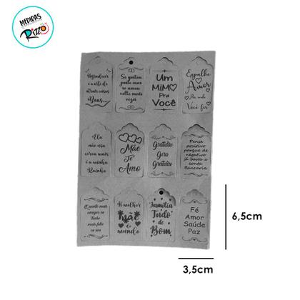 Imagem de Kit Fechamento para Presente Frases - 12 unidades - Best Fest  - Rizzo