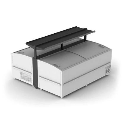 Imagem de Kit Fechamento Prateleira Ilha Premium 2,10 Metros preto - Refrimate