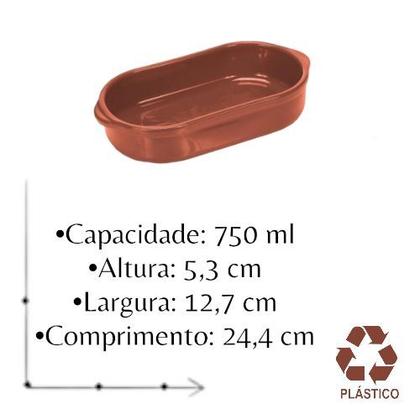 Imagem de Kit Feijoada 5 Peças Em Plástico Premium Boteco Porções Refeição