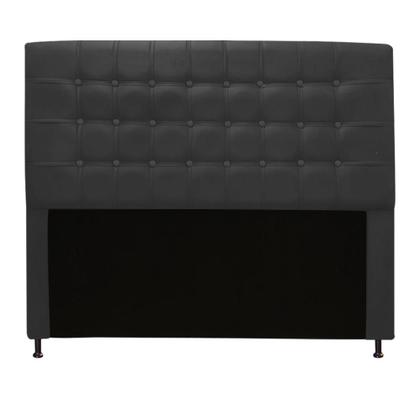 Imagem de Kit Félix com Cabeceira Dama Capitonê 1,00 cm Solteiro Baú Quarto Sala Suede Preto - Dama Capitonêffe Móveis