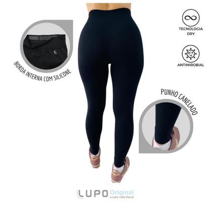 Imagem de Kit Feminino Calça Legging Sport Max Esportiva Fitness 71053 + Bermuda Short Max Lupo - 71311 Tam.:GCor:Preto