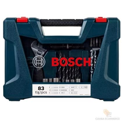 Imagem de Kit Ferramenta Brocas Titânio V-line Bosch 83 Peca Jogo Top