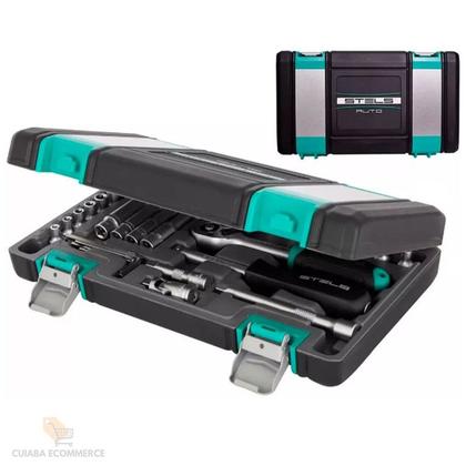 Imagem de Kit Ferramenta Catraca Reversivel com 57 peças