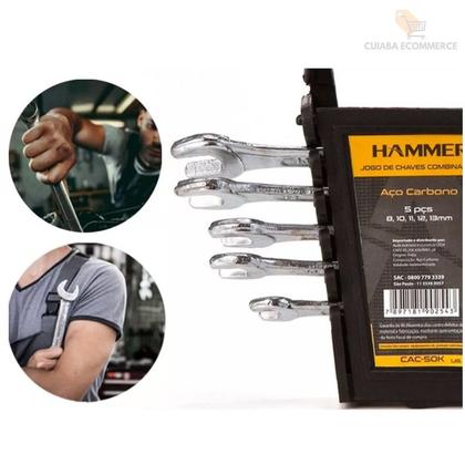 Imagem de Kit Ferramenta Chave Combinada allen 5 peças