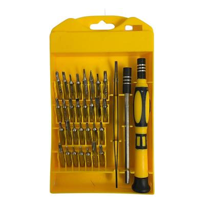 Imagem de Kit Ferramenta Chaves De Fenda Precisão Phillips Estrela Torx Allen Para Manutenção Celular Óculos Relógio 32Em1 Profissional