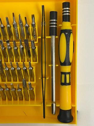 Imagem de Kit Ferramenta Chaves De Fenda Precisão Phillips Estrela Torx Allen Para Manutenção Celular Óculos Relógio 32Em1 Profissional