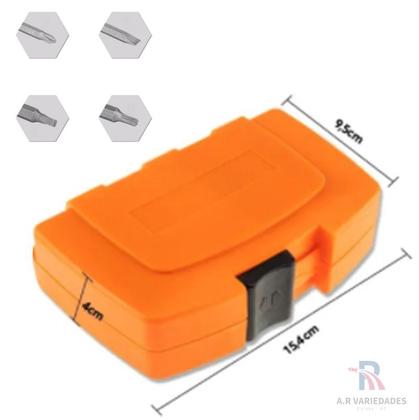 Imagem de Kit Ferramenta Jogo Kit Bits Pontas 47 Peças De Eletricista