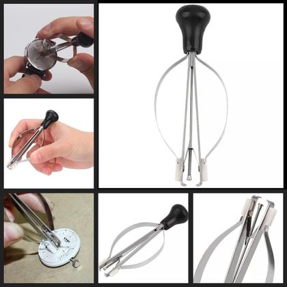 Imagem de Kit ferramenta manutenção de relógios saca ponteiros+prensa