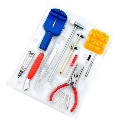 Imagem de Kit ferramenta relojoeiro reparo de relogio 16 peças