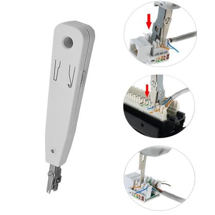 Imagem de Kit Ferramenta Testador Cabo Rede Alicate Crimpar + 110 Conectores RJ45