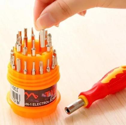 Imagem de Kit Ferramentas Chave De Precisão Fenda Philips 31 Peças Para Manutenção Celular Notebook Oculos