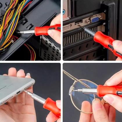 Imagem de Kit Ferramentas Chave De Precisão Fenda Philips 31 Peças Para Manutenção Celular Notebook Oculos
