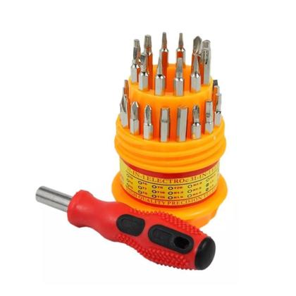 Imagem de Kit Ferramentas Chave De Precisão Fenda Philips 31 Peças Para Manutenção Celular Notebook Oculos