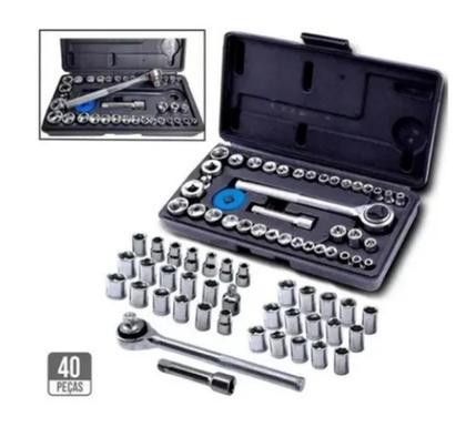 Imagem de Kit Ferramentas Completo 240 Titanium C/ Soquetes + Bits