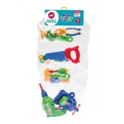 Imagem de Kit Ferramentas Completo Infantil 16 Peças Calesita Ref 457