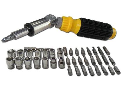 Imagem de Kit Ferramentas De Bits Fenda E Soquetes 41 Peças Titanium