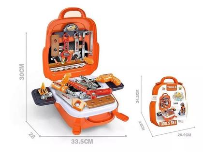 Imagem de Kit Ferramentas de Brinquedo Infantil com Acessórios e Maleta 3 em 1