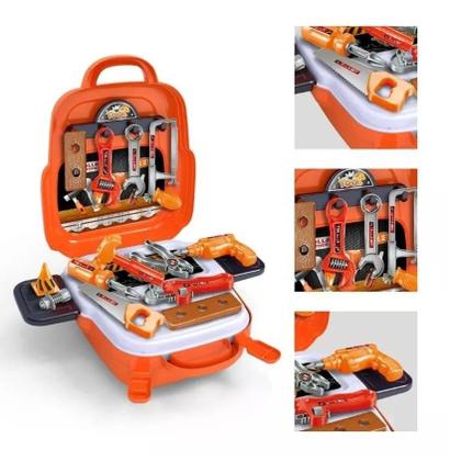 Imagem de Kit Ferramentas de Brinquedo Infantil com Acessórios e Maleta 3 em 1