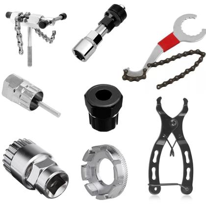 Imagem de Kit Ferramentas Extratores Para Bicicletas 8 Pçs Chave Bike Ciclista Mtb Reparo Manutenção  Ciclismo