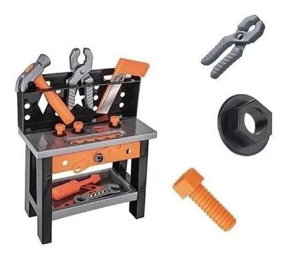 Imagem de Kit Ferramentas Infantil Com Bancada 18 Peças Brinquedos