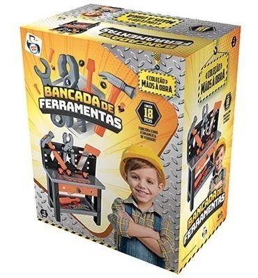 Imagem de Kit Ferramentas Infantil Com Bancada 18 Peças Brinquedos