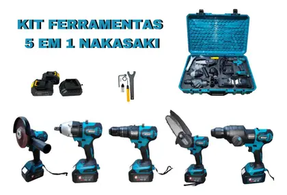 Kit Ferramentas Multifunções A Bateria 5 Em 1 48v Brushless