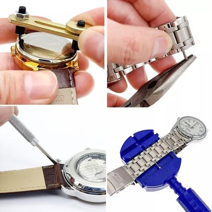 Imagem de Kit ferramentas para relógios manutenção 16 peças + estojo