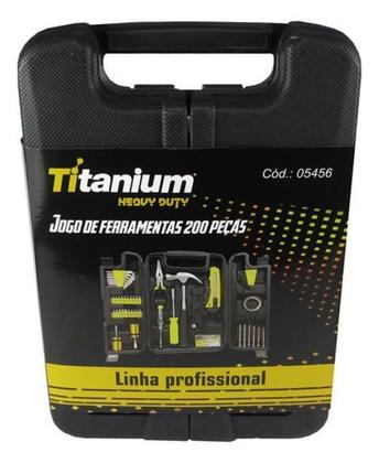 Imagem de Kit Ferramentas Profissional - 200 Peças - Titanium Premium