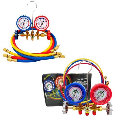 Imagem de Kit Ferramentas Refrigeração com Bomba Duplo Estágio