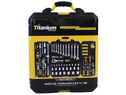 Imagem de Kit Ferramentas Titanium Platina TI 110 Peças