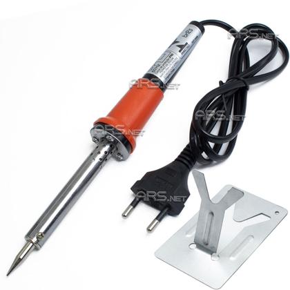 Imagem de Kit Ferro de Solda 60w Com Suporte Ponta Fina E Estanho Profissional