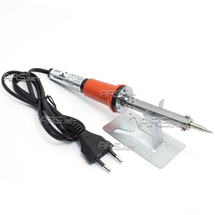 Imagem de Kit Ferro de Solda 60w Com Suporte Ponta Fina E Estanho Profissional