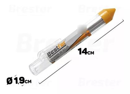 Imagem de Kit Ferro De Solda Tubo Estanho Soldador Profissional Soldar