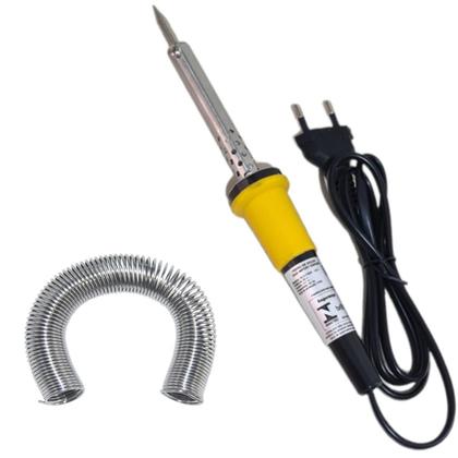 Imagem de Kit Ferro  Solda Soldar Soldador 110v  220v 40w  60w Com Estanho Reforçado